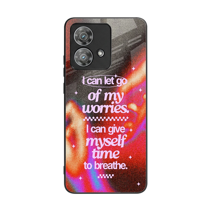 Let Go back phone cover | glass case for motorola edge 40 neo 5g