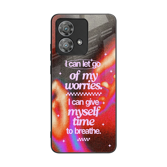 Let Go back phone cover | glass case for motorola edge 40 neo 5g
