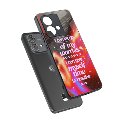Let Go sleek motorola edge 40 neo 5g cover with tempered glass back and TPU edges