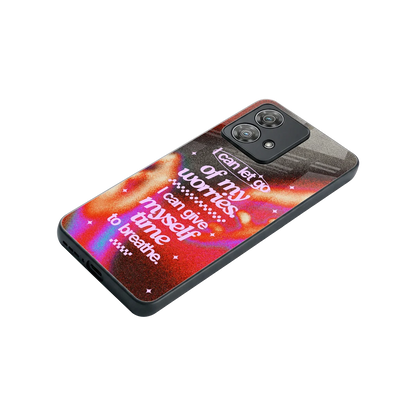 Let Go stylish phone case for motorola edge 40 neo 5g | glossy glass and slim fit