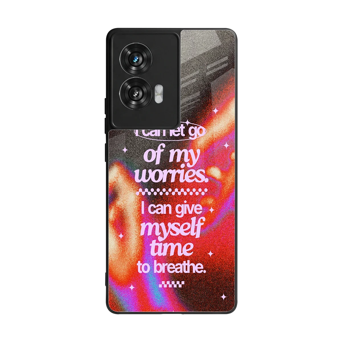 Let Go back phone cover | glass case for motorola edge 50 fusion