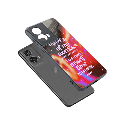 Let Go sleek motorola edge 50 fusion cover with tempered glass back and TPU edges