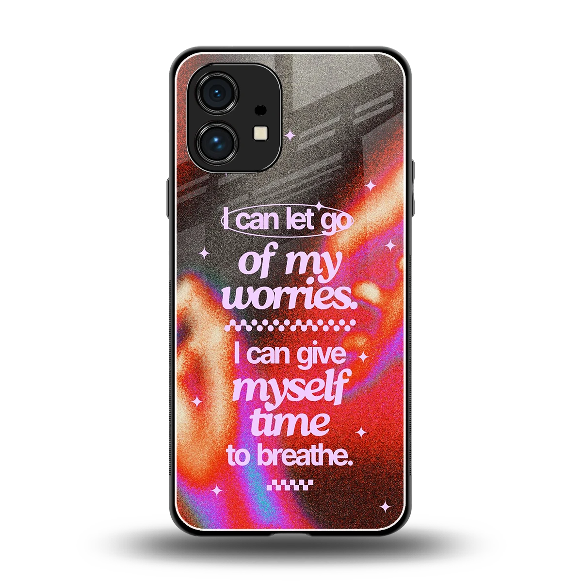 Let Go back phone cover | glass case for nothing phone 1