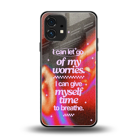 Let Go back phone cover | glass case for nothing phone 1