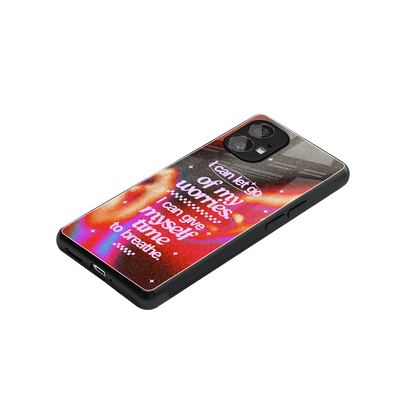Let Go stylish phone case for nothing phone 1 | glossy glass and slim fit