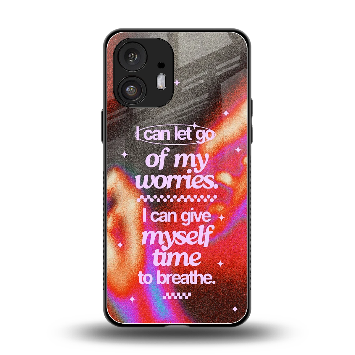 Let Go back phone cover | glass case for nothing phone 2