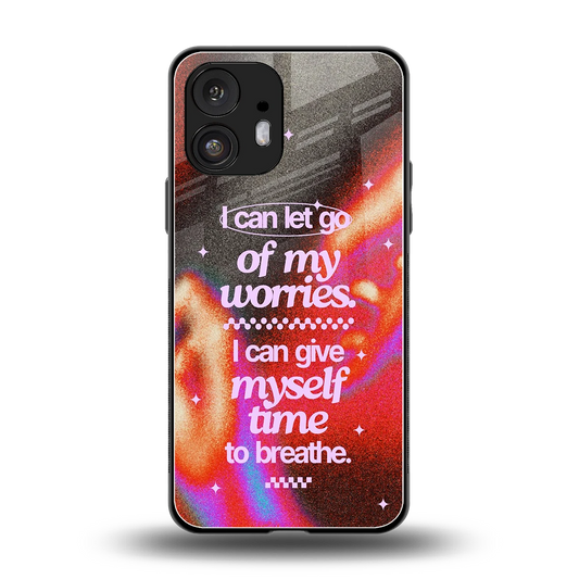 Let Go back phone cover | glass case for nothing phone 2