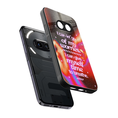 Let Go sleek nothing phone 2a cover with tempered glass back and TPU edges