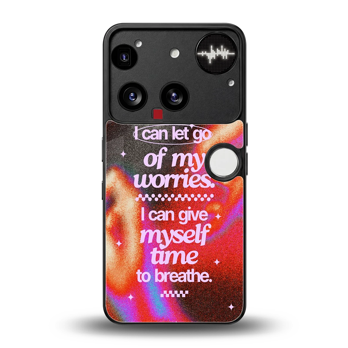 Let Go back phone cover | glass case for nothing phone 3
