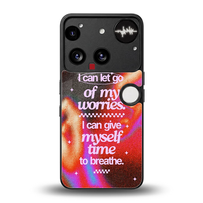 Let Go back phone cover | glass case for nothing phone 3