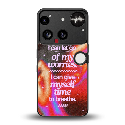 Let Go back phone cover | glass case for nothing phone 3