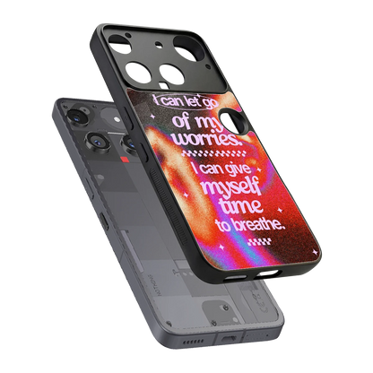 Let Go sleek nothing phone 3 cover with tempered glass back and TPU edges