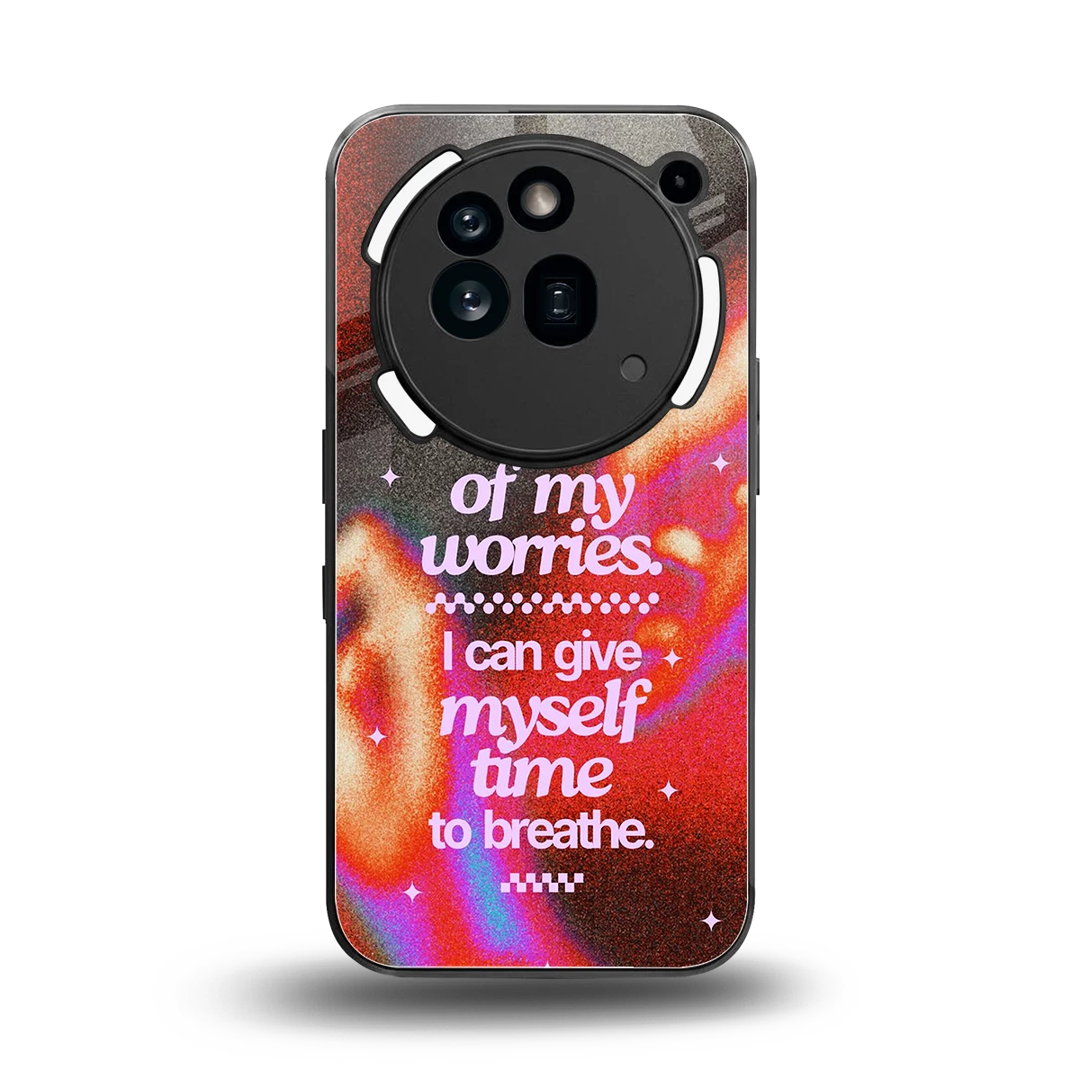 Let Go back phone cover | glass case for nothing phone 3a pro