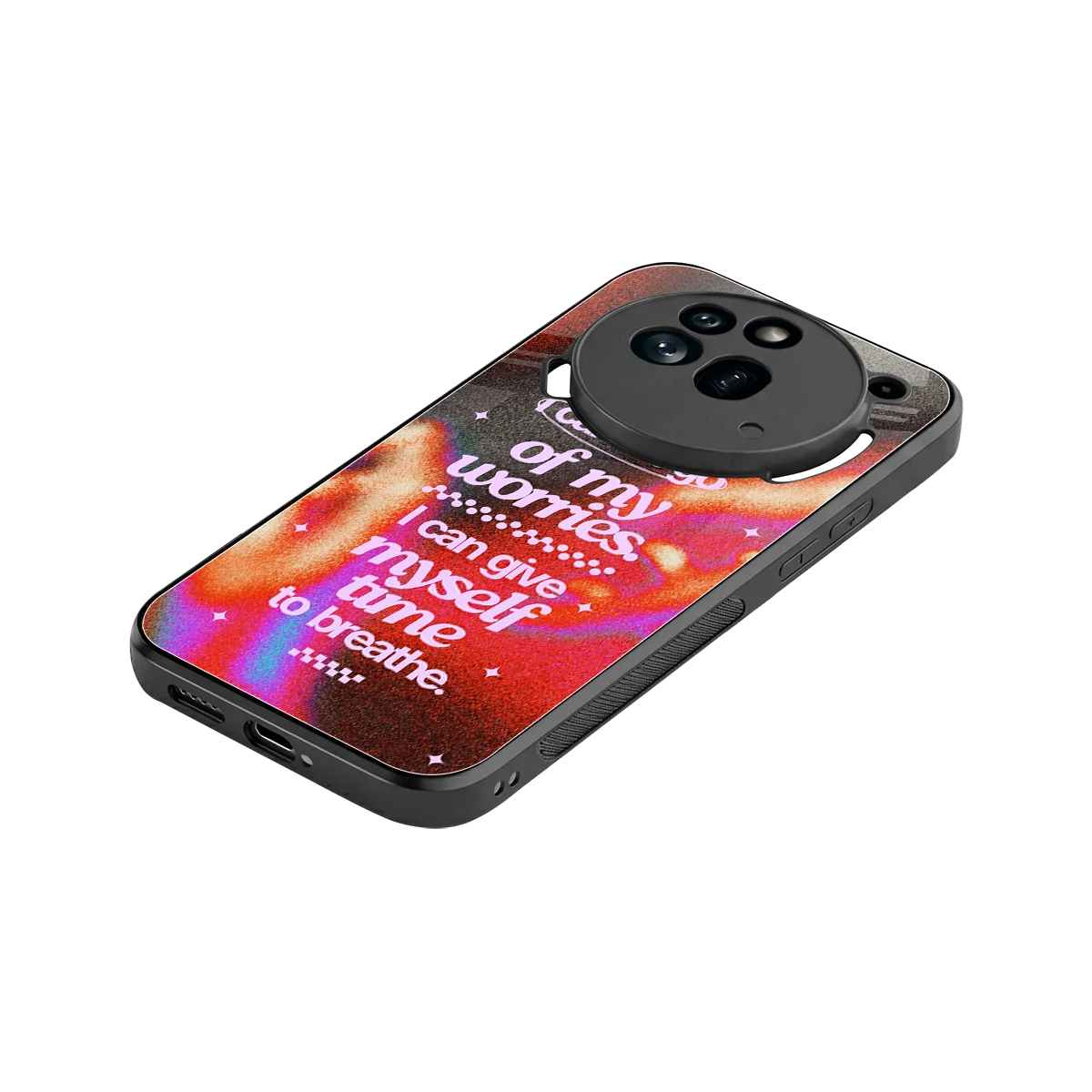 Let Go stylish phone case for nothing phone 3a pro | glossy glass and slim fit