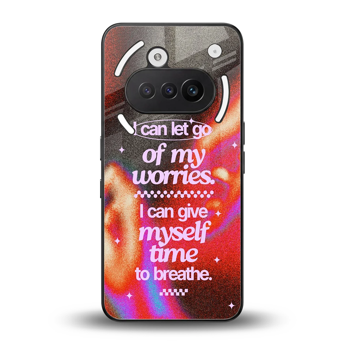 Let Go back phone cover | glass case for nothing phone 3a