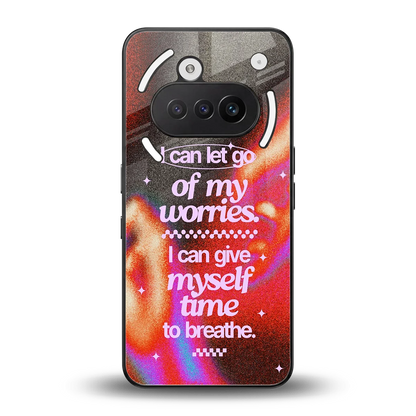 Let Go back phone cover | glass case for nothing phone 3a