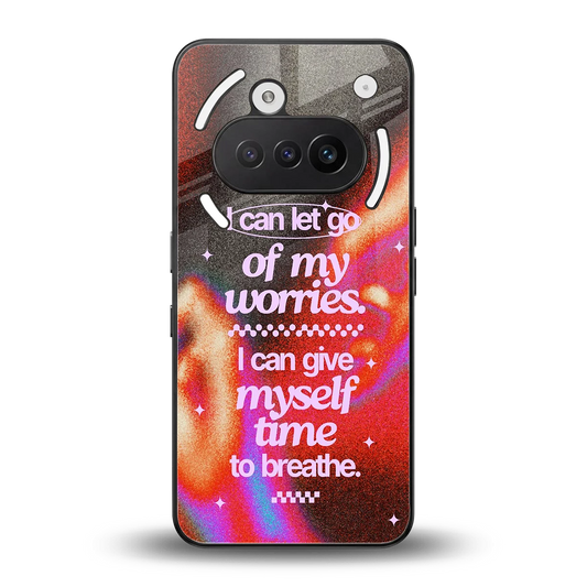 Let Go back phone cover | glass case for nothing phone 3a