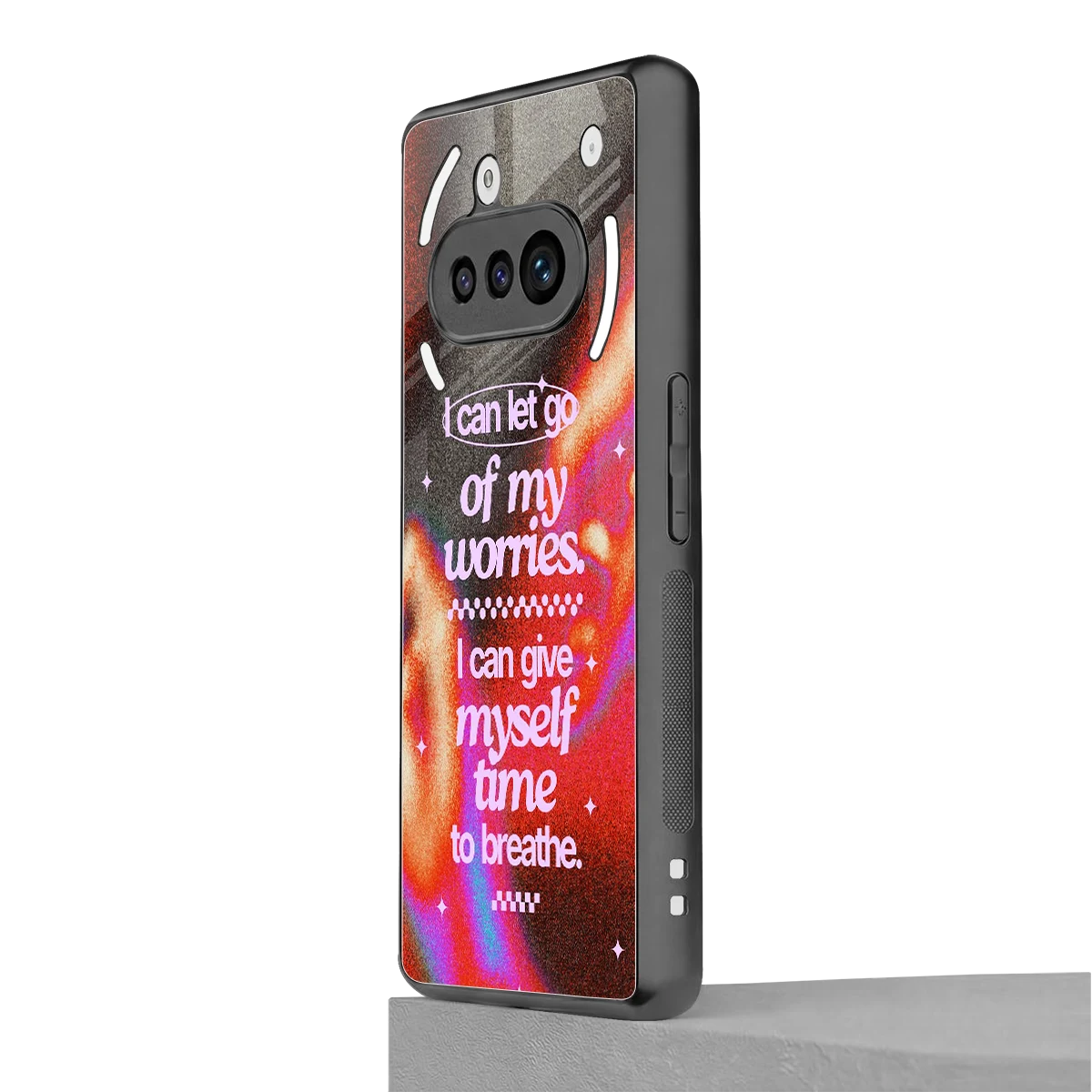 Let Go nothing phone 3a mobile cover | shockproof glass phone case