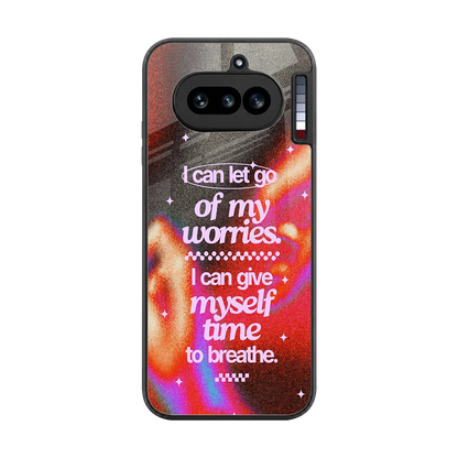 Let Go back phone cover | glass case for nothing phone 4a
