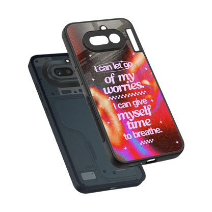 Let Go sleek nothing phone 4a cover with tempered glass back and TPU edges