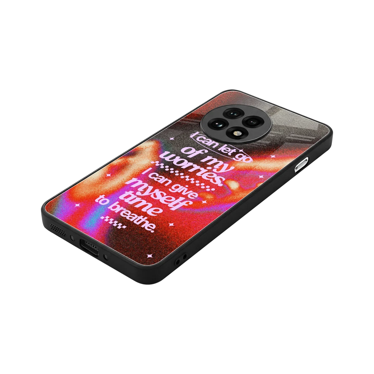 Let Go stylish phone case for oneplus 13r | glossy glass and slim fit
