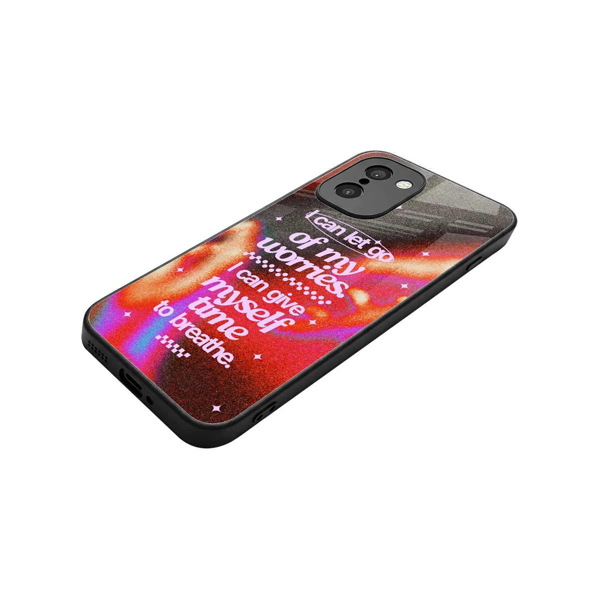 Let Go stylish phone case for oneplus 15r | glossy glass and slim fit