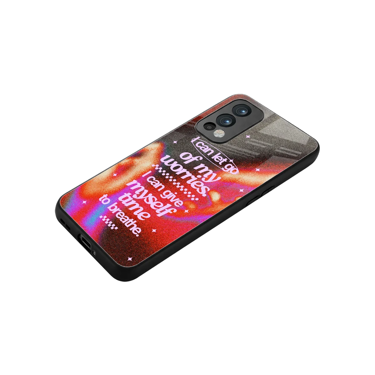 Let Go stylish phone case for oneplus nord 2 | glossy glass and slim fit