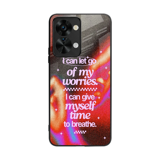 Let Go back phone cover | glass case for oneplus nord 2t