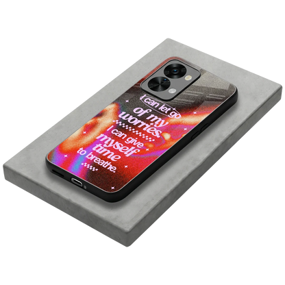 Let Go stylish phone case for oneplus nord 2t | glossy glass and slim fit