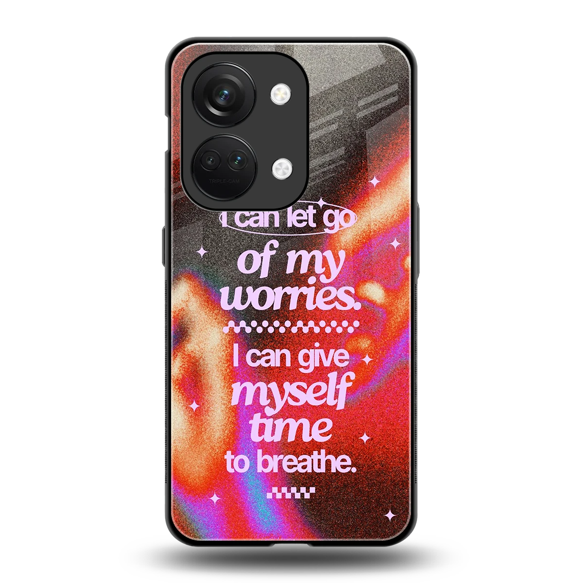 Let Go back phone cover | glass case for oneplus nord 3