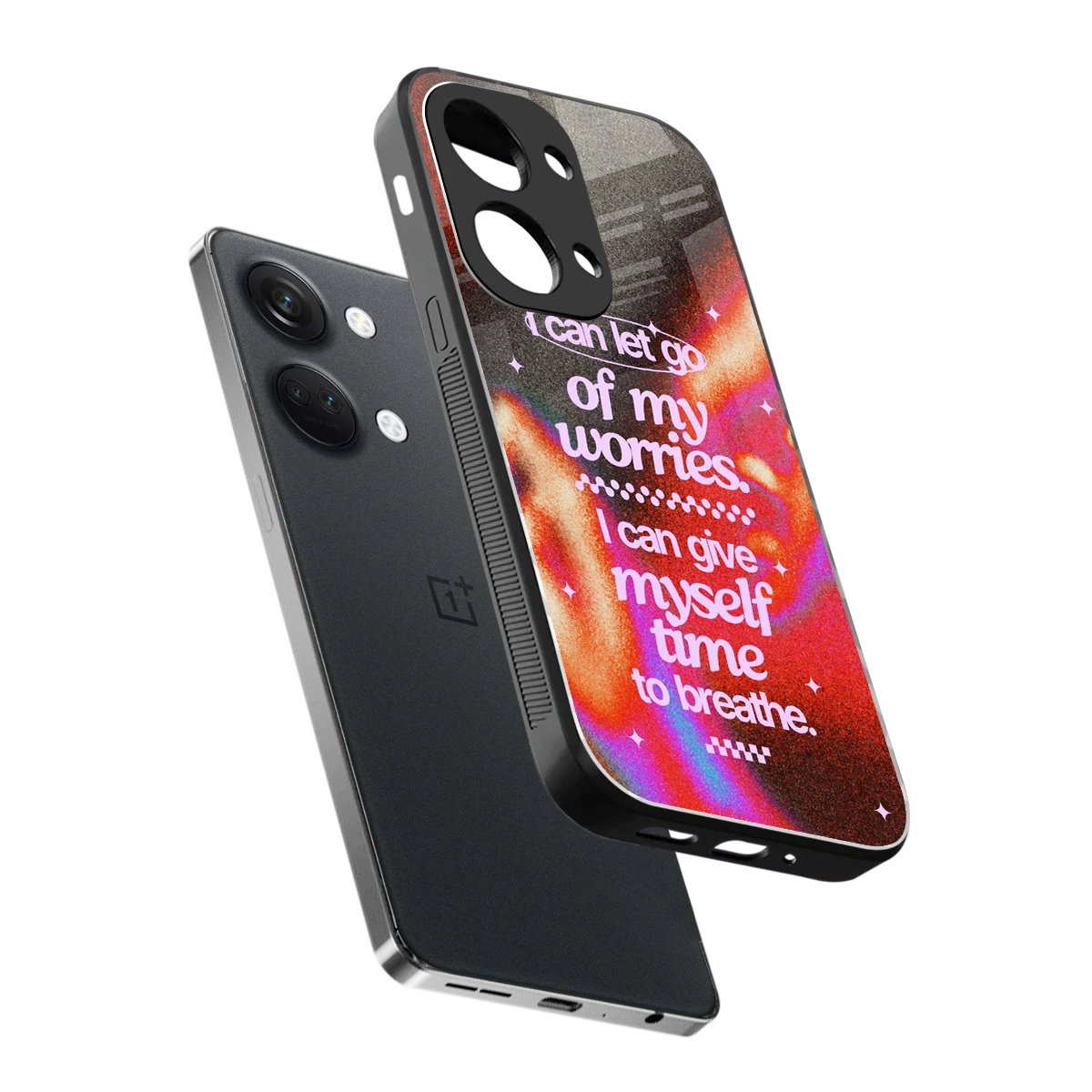 Let Go sleek oneplus nord 3 cover with tempered glass back and TPU edges