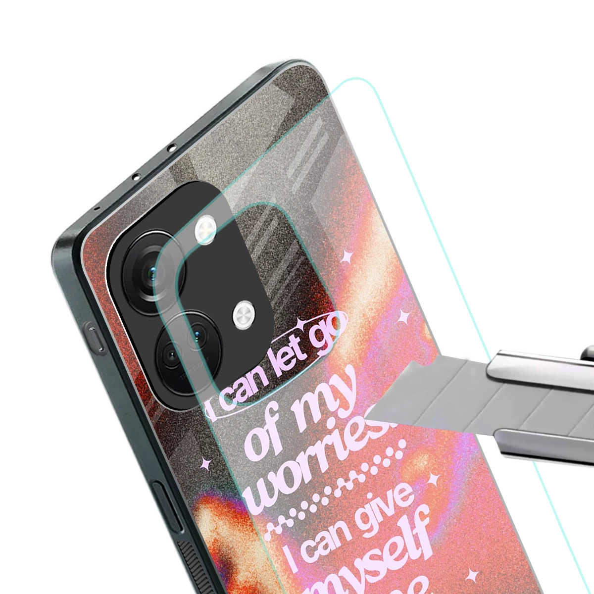 Let Go stylish phone case for oneplus nord 3 | glossy glass and slim fit