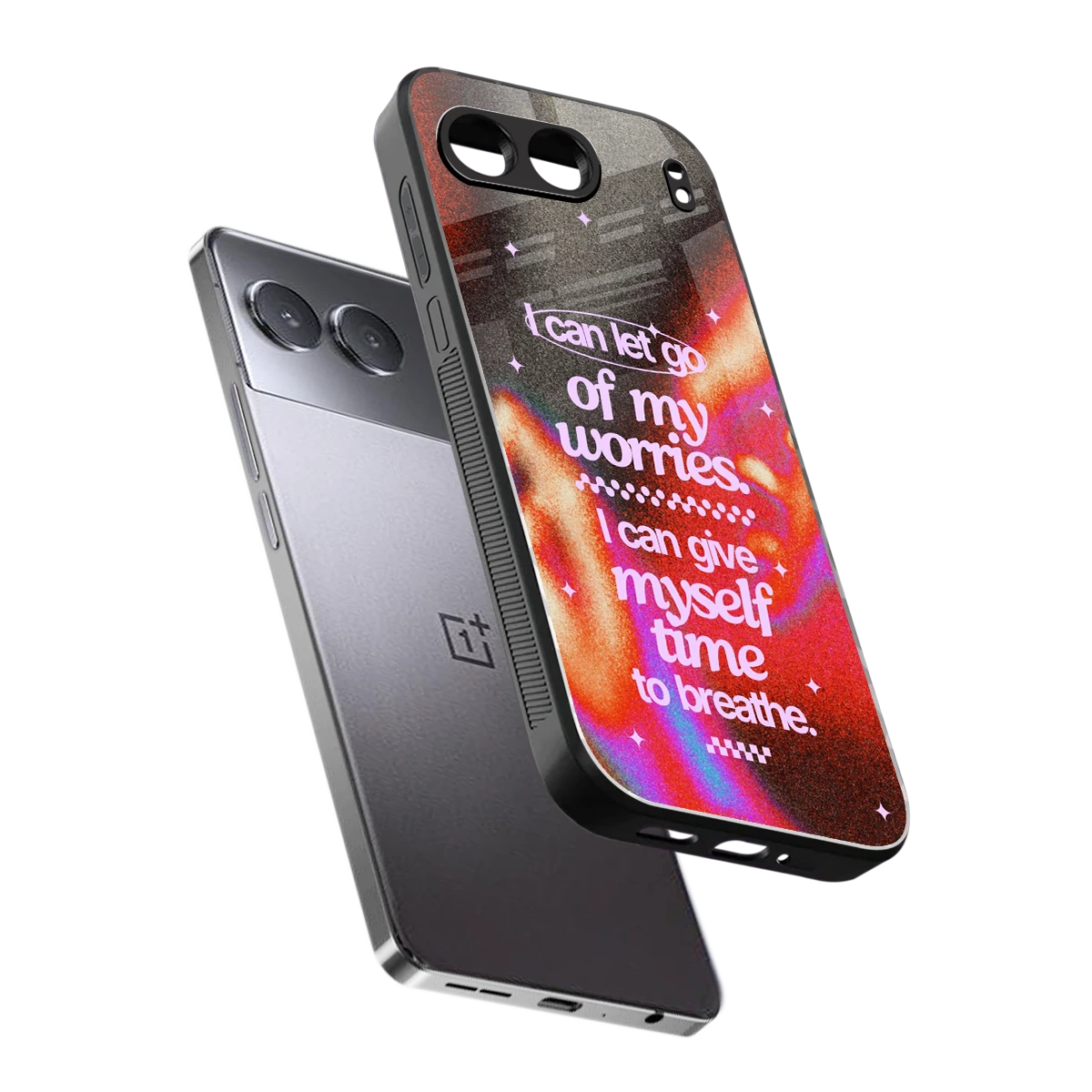 Let Go sleek oneplus nord 4 cover with tempered glass back and TPU edges