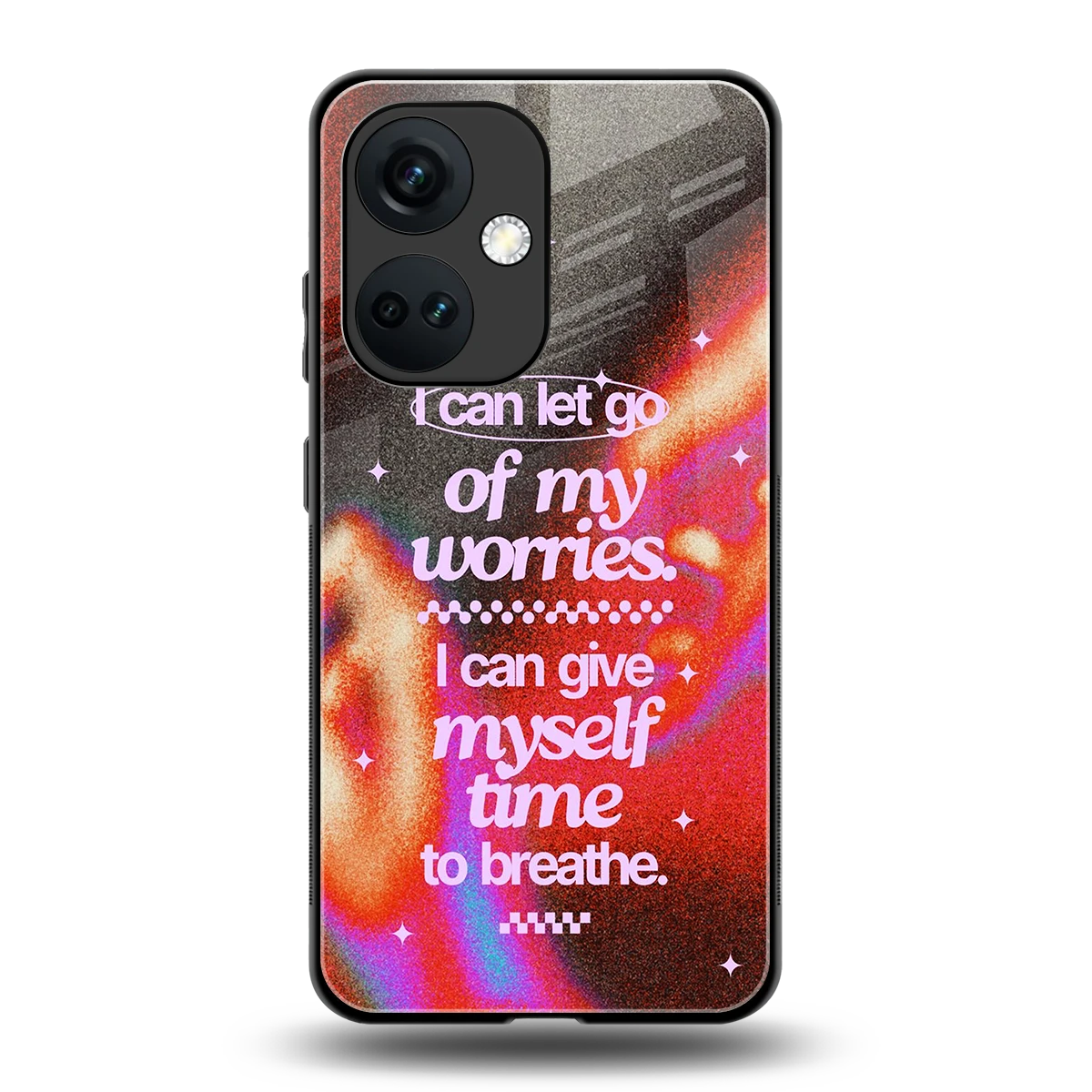 Let Go back phone cover | glass case for oneplus nord ce 3