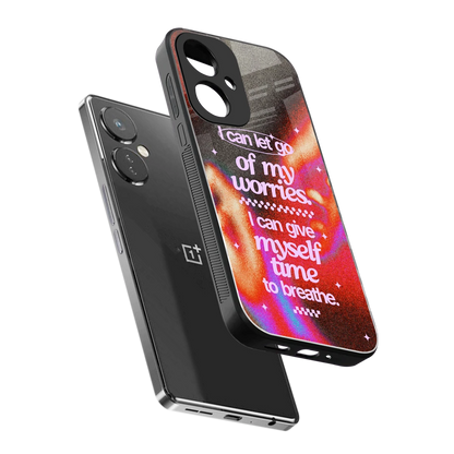 Let Go sleek oneplus nord ce 3 cover with tempered glass back and TPU edges