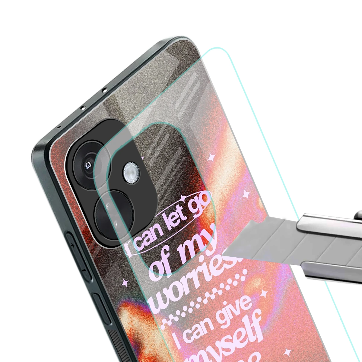 Let Go stylish phone case for oneplus nord ce 3 | glossy glass and slim fit