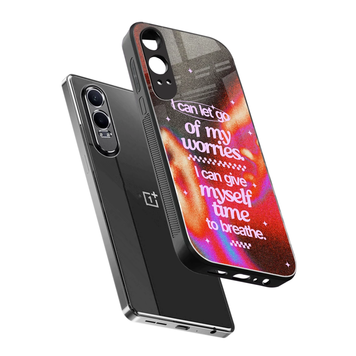 Let Go sleek oneplus nord ce 4 lite cover with tempered glass back and TPU edges