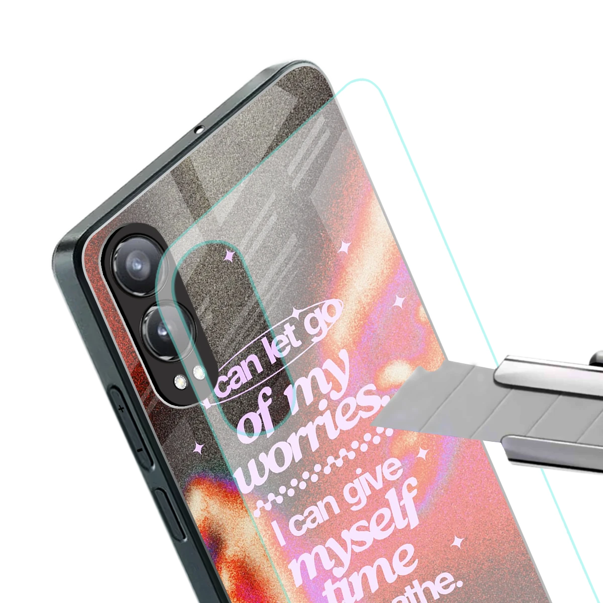 Let Go stylish phone case for oneplus nord ce 4 lite | glossy glass and slim fit