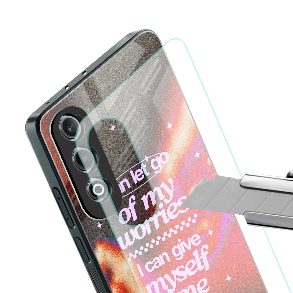 Let Go stylish phone case for oneplus nord ce 4 | glossy glass and slim fit