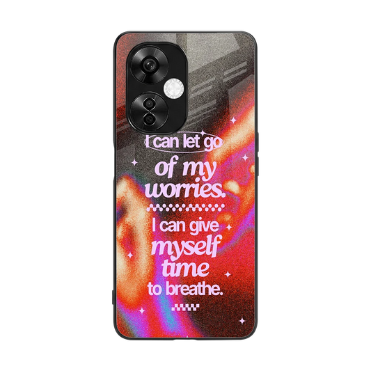Let Go back phone cover | glass case for oneplus nord ce 3 lite
