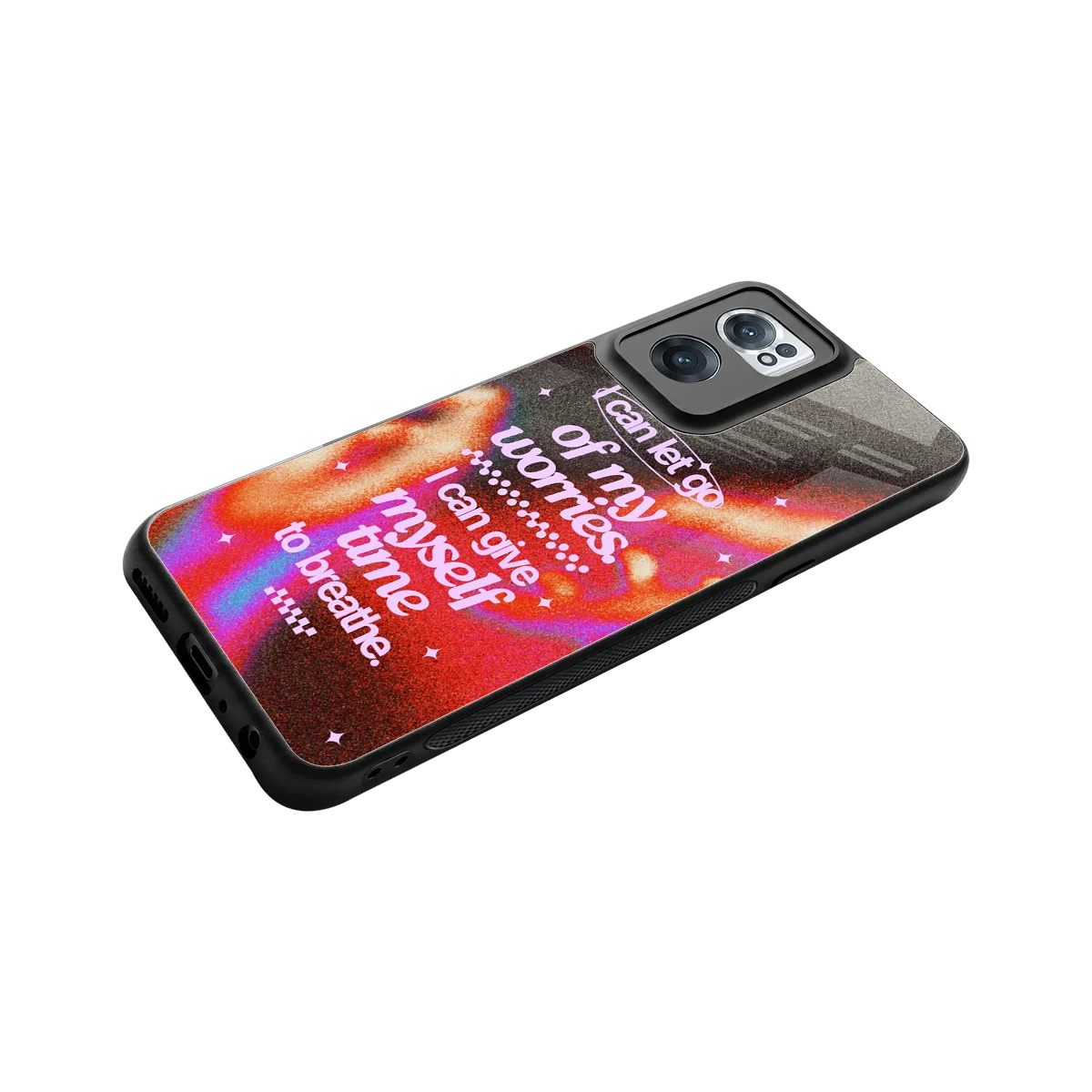 Let Go stylish phone case for oneplus nord ce 2 | glossy glass and slim fit