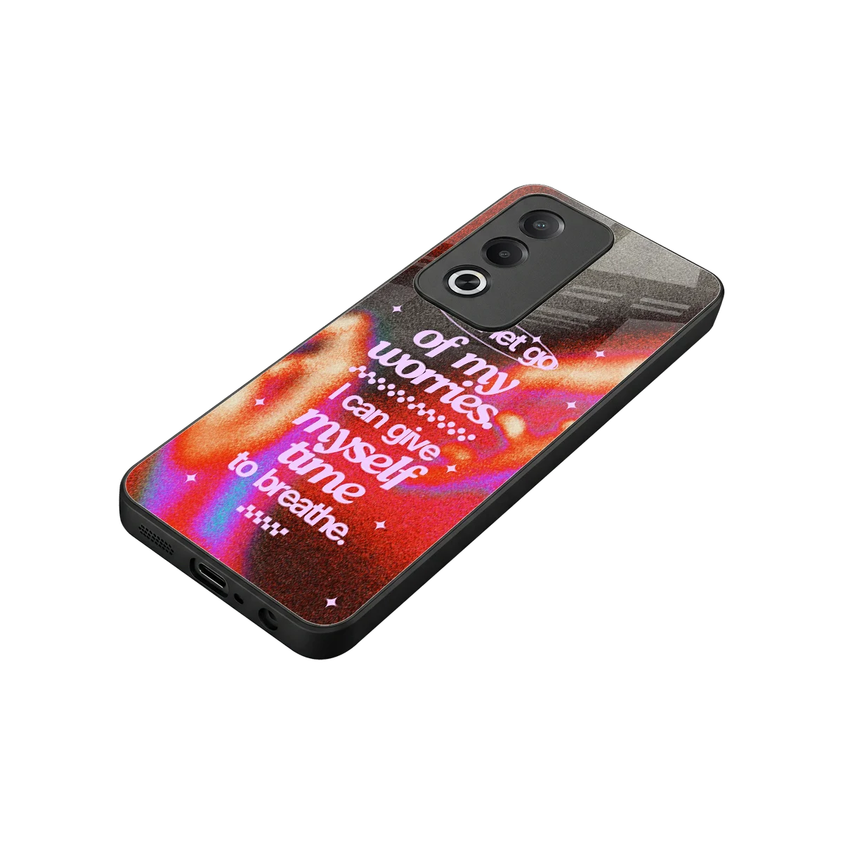 Let Go stylish phone case for oppo a3 pro | glossy glass and slim fit