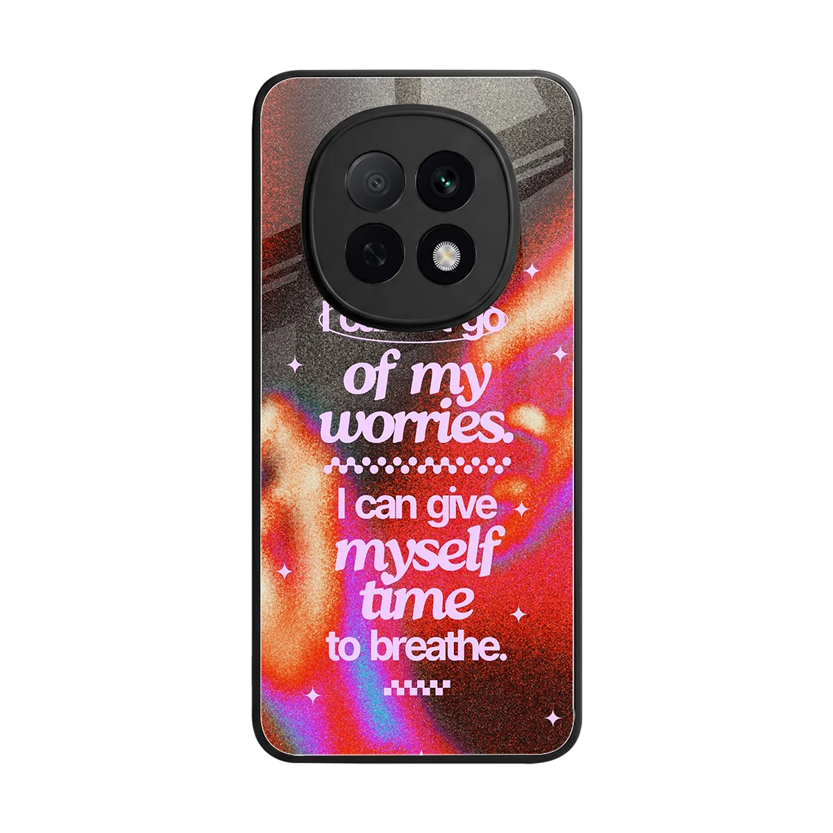 Let Go back phone cover | glass case for oppo f29 pro 5g