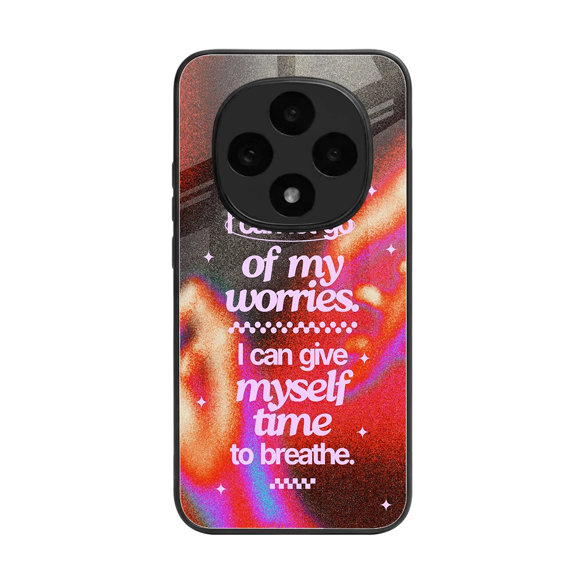 Let Go back phone cover | glass case for oppo f31 pro 5g