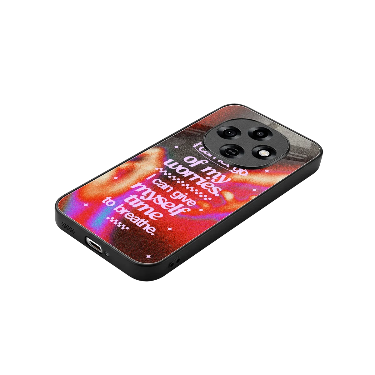 Let Go stylish phone case for oppo f31 pro 5g | glossy glass and slim fit