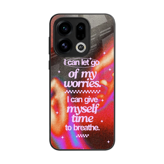 Let Go back phone cover | glass case for oppo find x9
