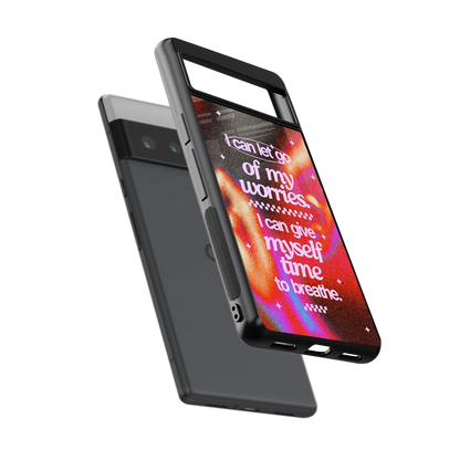 Let Go sleek google pixel 6 pro cover with tempered glass back and TPU edges