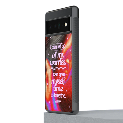 Let Go stylish phone case for google pixel 6 pro | glossy glass and slim fit