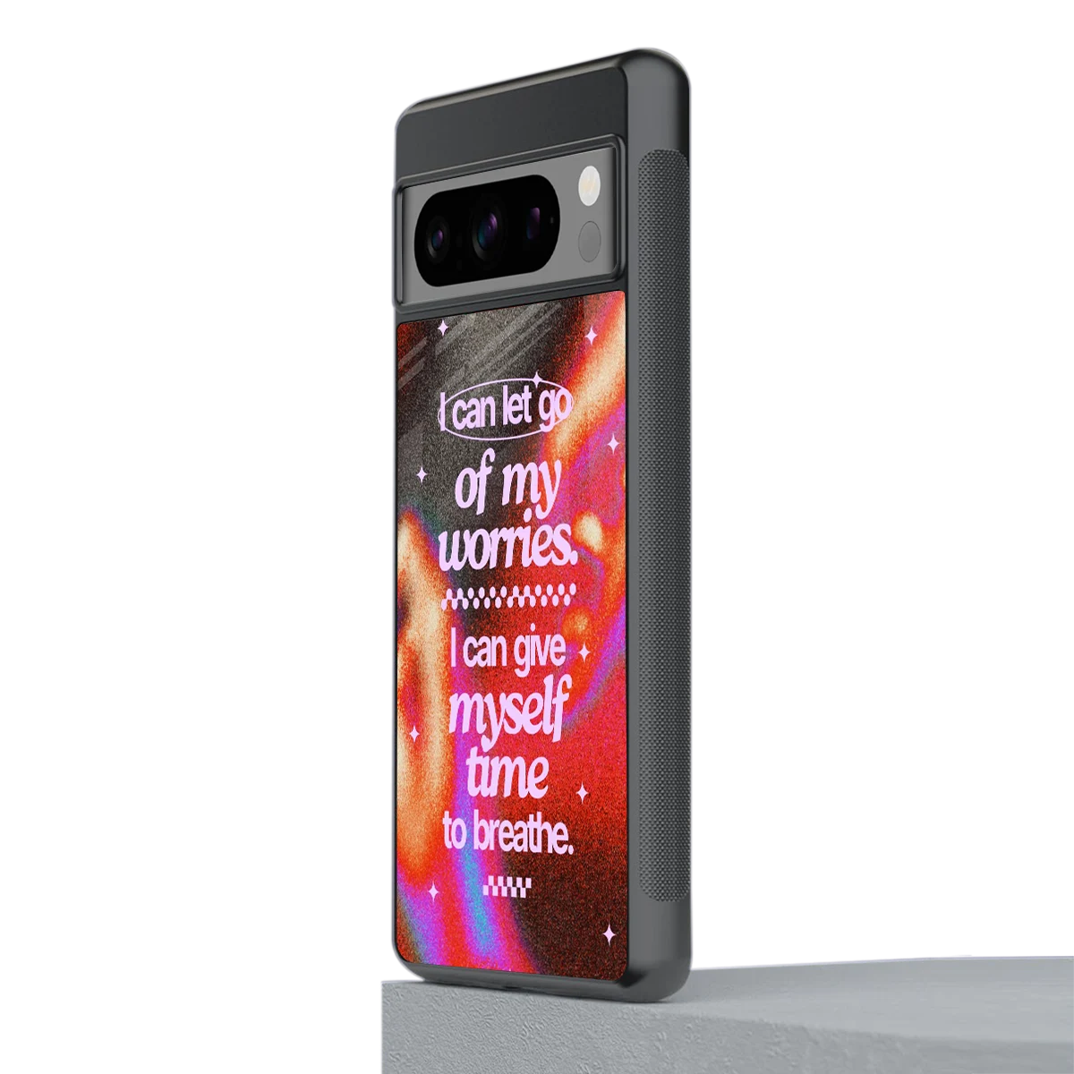 Let Go stylish phone case for google pixel 8 pro | glossy glass and slim fit