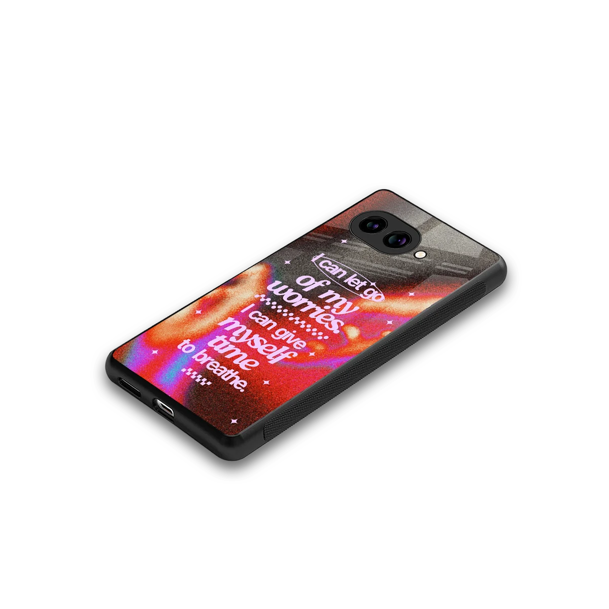 Let Go stylish phone case for google pixel 10a | glossy glass and slim fit